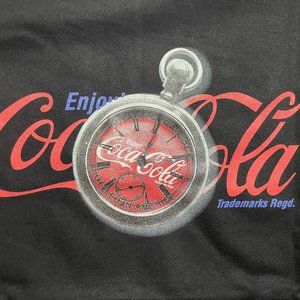 New Short Sleeve Casual Graphic T-Shirt "Pocket Watch", Black, Unisex, Lg 22.5"